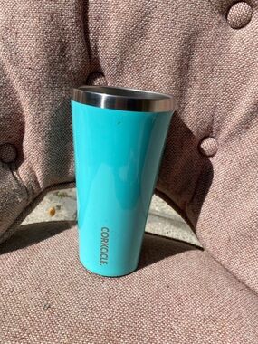 Corkcicle Aqua Blue Insulated Travel Tumbler 24oz